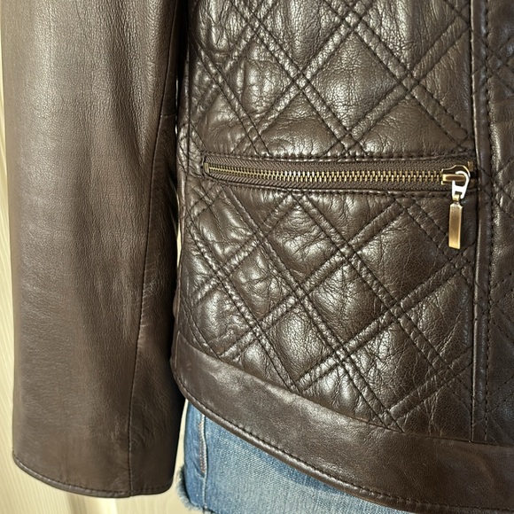 Talbots Lambskin Leather Jacket size 10 - Picture 2 of 8